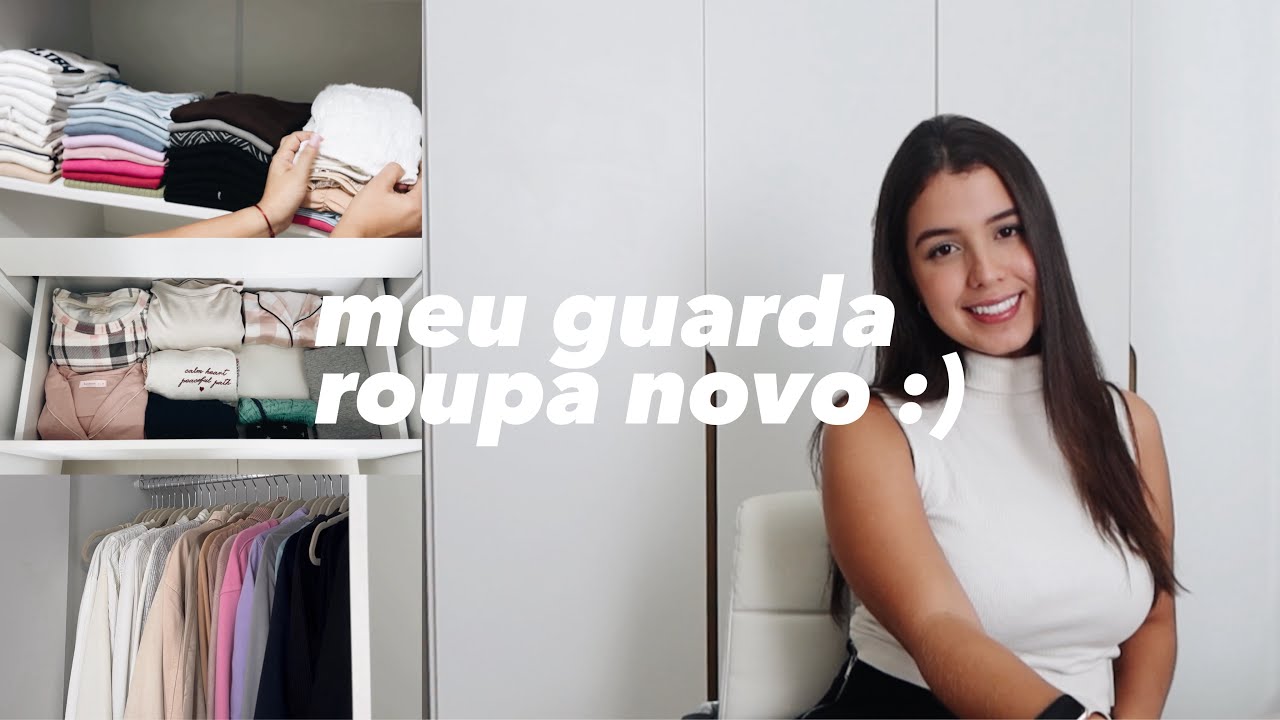 GUARDA ROUPA NOVO 🧺 | organizado, processo de mudança, tour e +