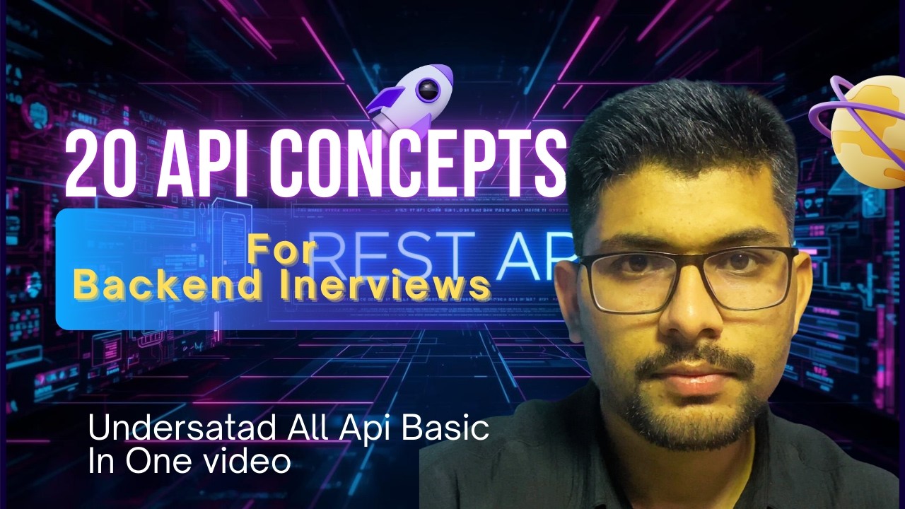API Concepts for backend interviews Explained for Beginners | REST API, HTTP Methods, Status Codes