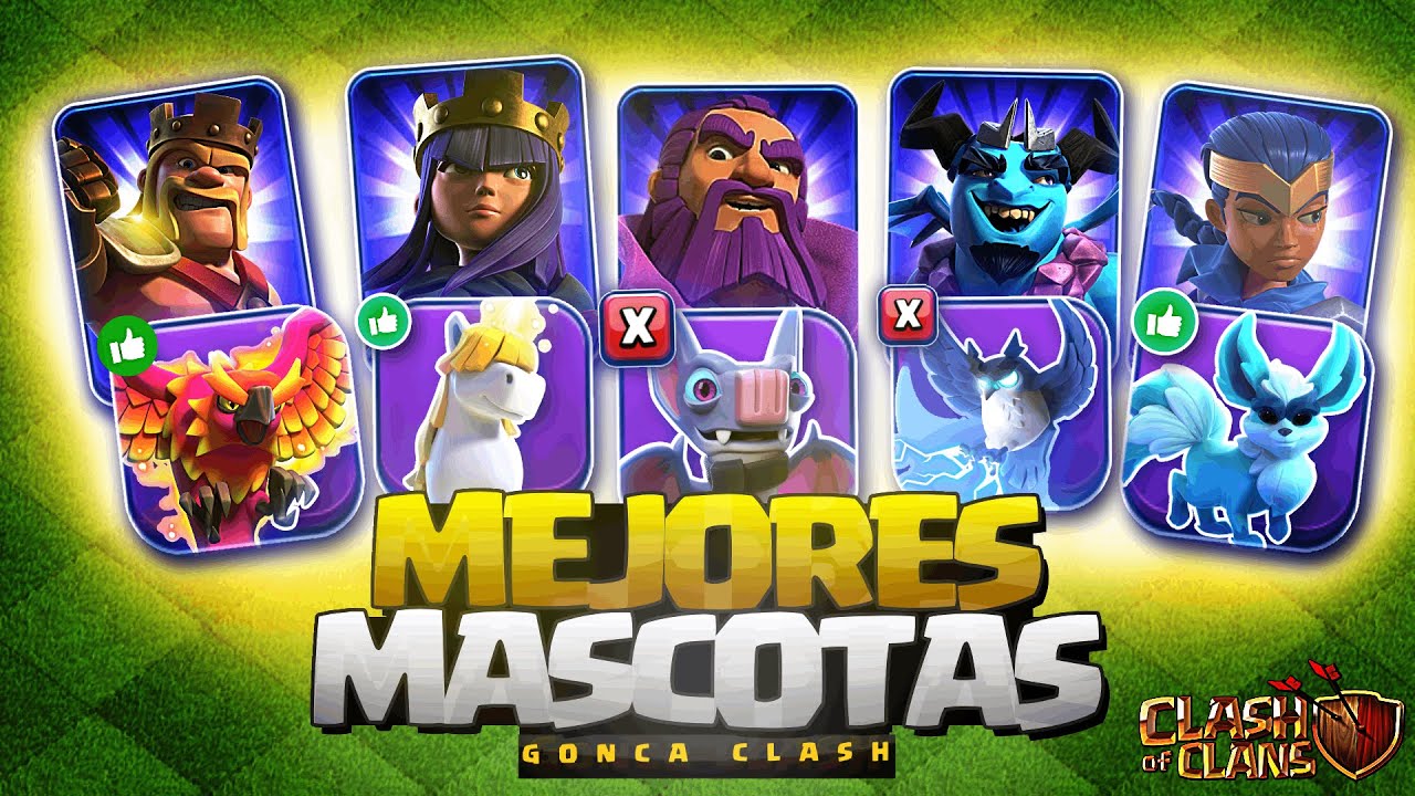 🐾  MEJORES MASCOTAS para CADA HÉROE y CADA AYUNTAMIENTO en Clash of Clans (GUÍA COMPLETA 2025)