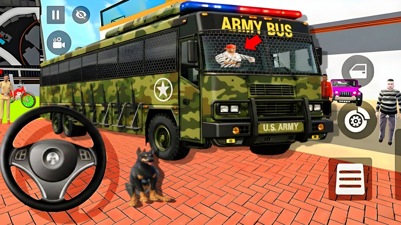 🤑Indian Thift Auto Simulator🤩Indian Showroom Purchase😯Modified Lexriy New Gun Army Bus And Bike🥳Game