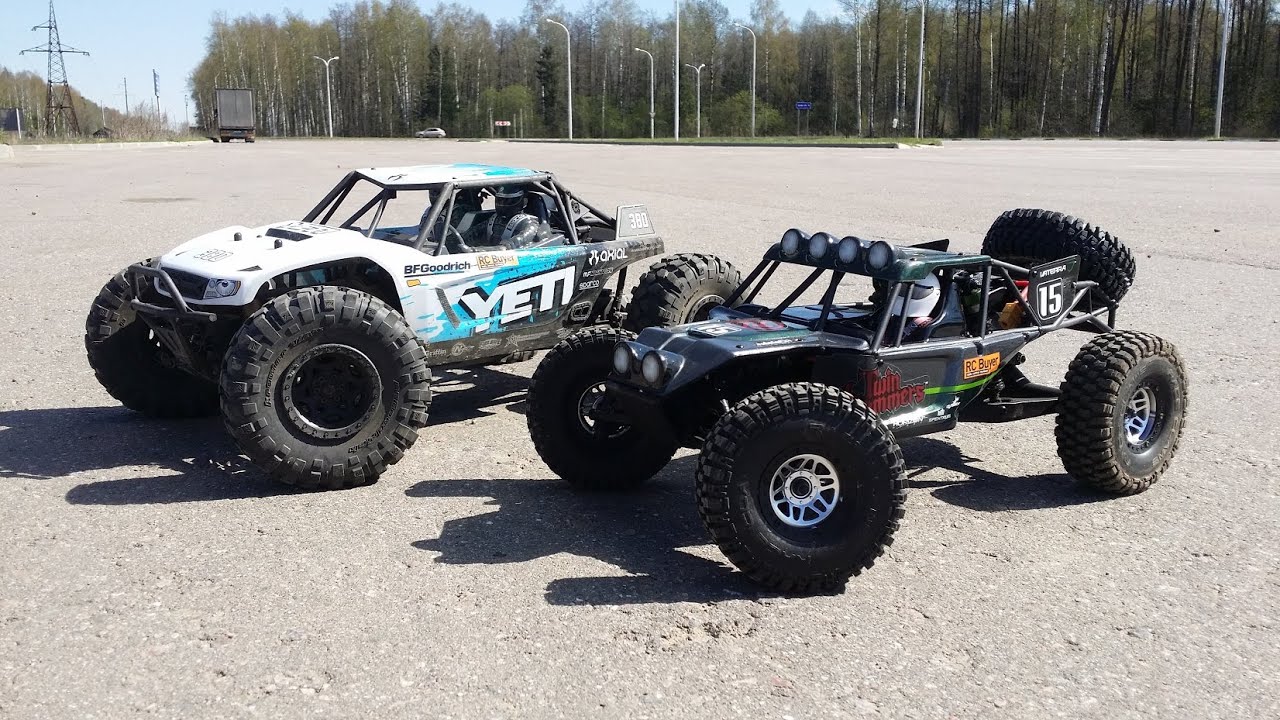 Максимальная скорость Vaterra Twin Hammers и Axial Yeti (2-3S Lipo)