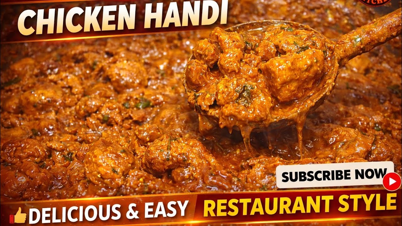😘 Restaurant Style Chicken Handi | Easy & Delicious Chicken Curry Recipe @rockyskitchen72 