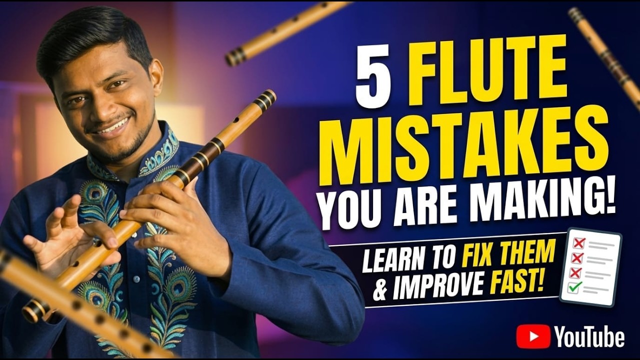 5 Common Mistakes While Learning Flute | Beginners Must Watch | Indian Classical Bansuri Lesson