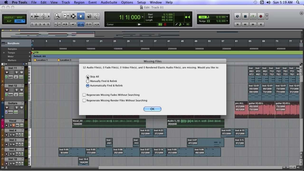 Protools Copy Files on Import - Denzil Lacey Tutorial