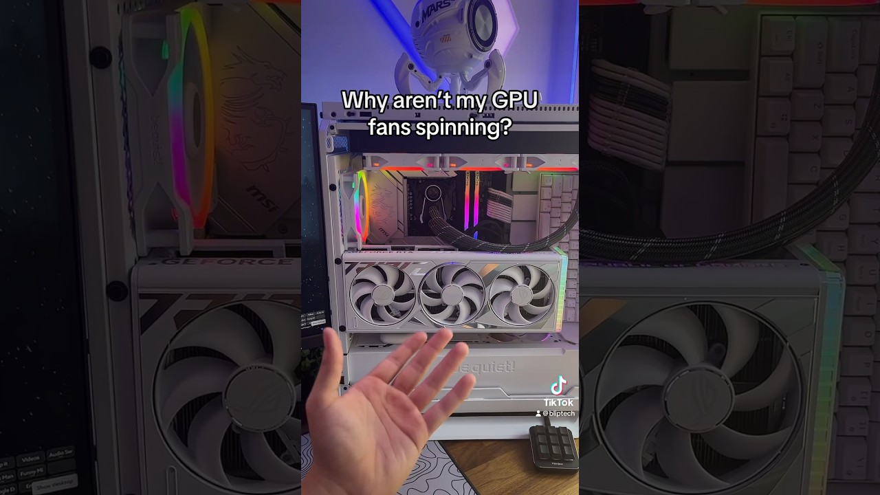 GPU Fans NOT SPINNING 😵&zwj;💫 #pcbuild #graphicscard #GPU #rtx4080 #nvidia