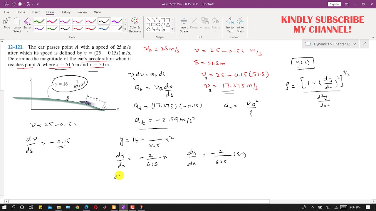 12-121 | Curvilinear Motion | Engineering Dynamics Hibbeler 14th Edition | Engineers Academy