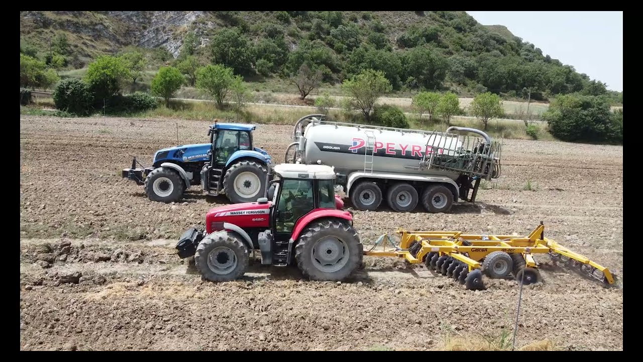 New Holland T8 300 & Cisterna purin Beguer // 4k