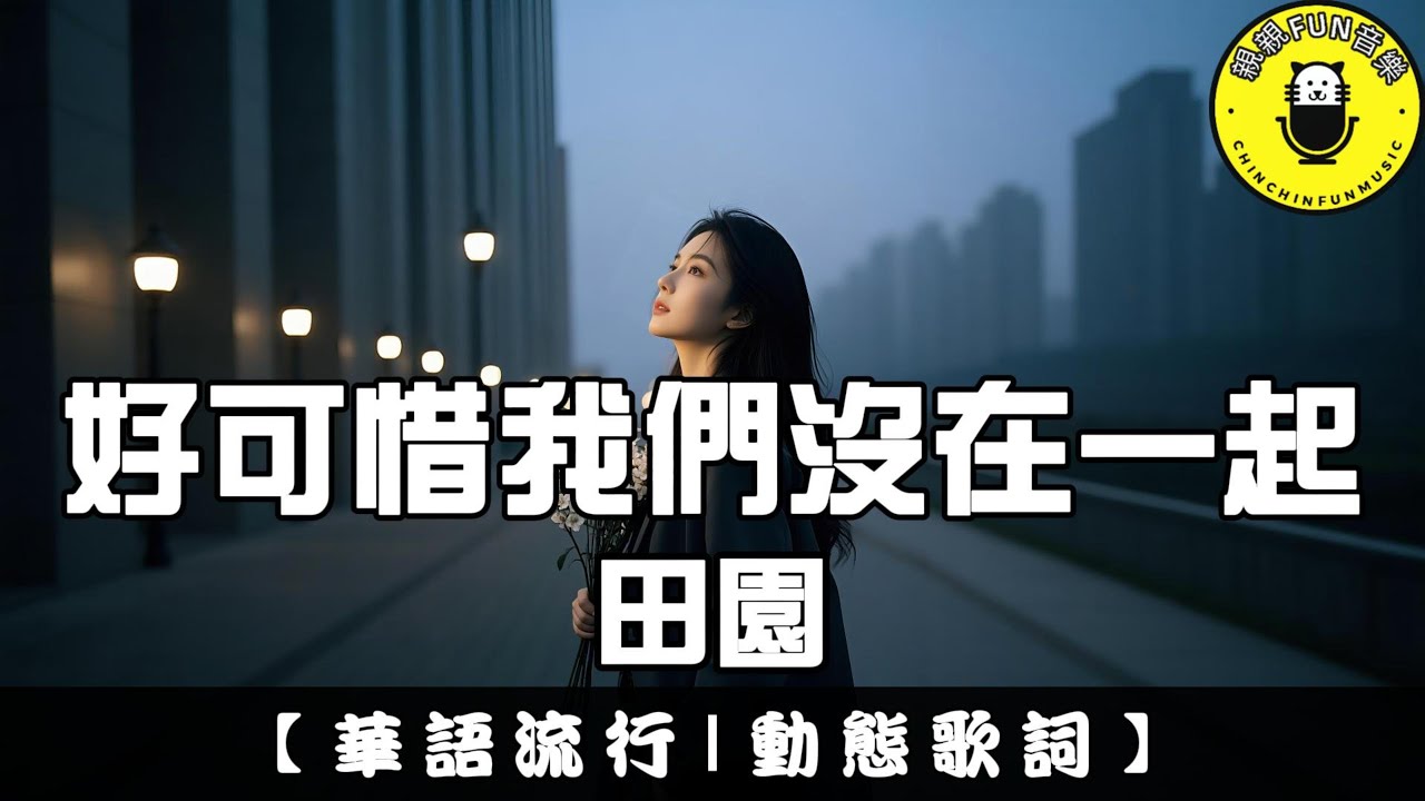 田園 - 好可惜我們沒在一起｜繁體拼音歌詞 CC字幕｜親親Fun音樂