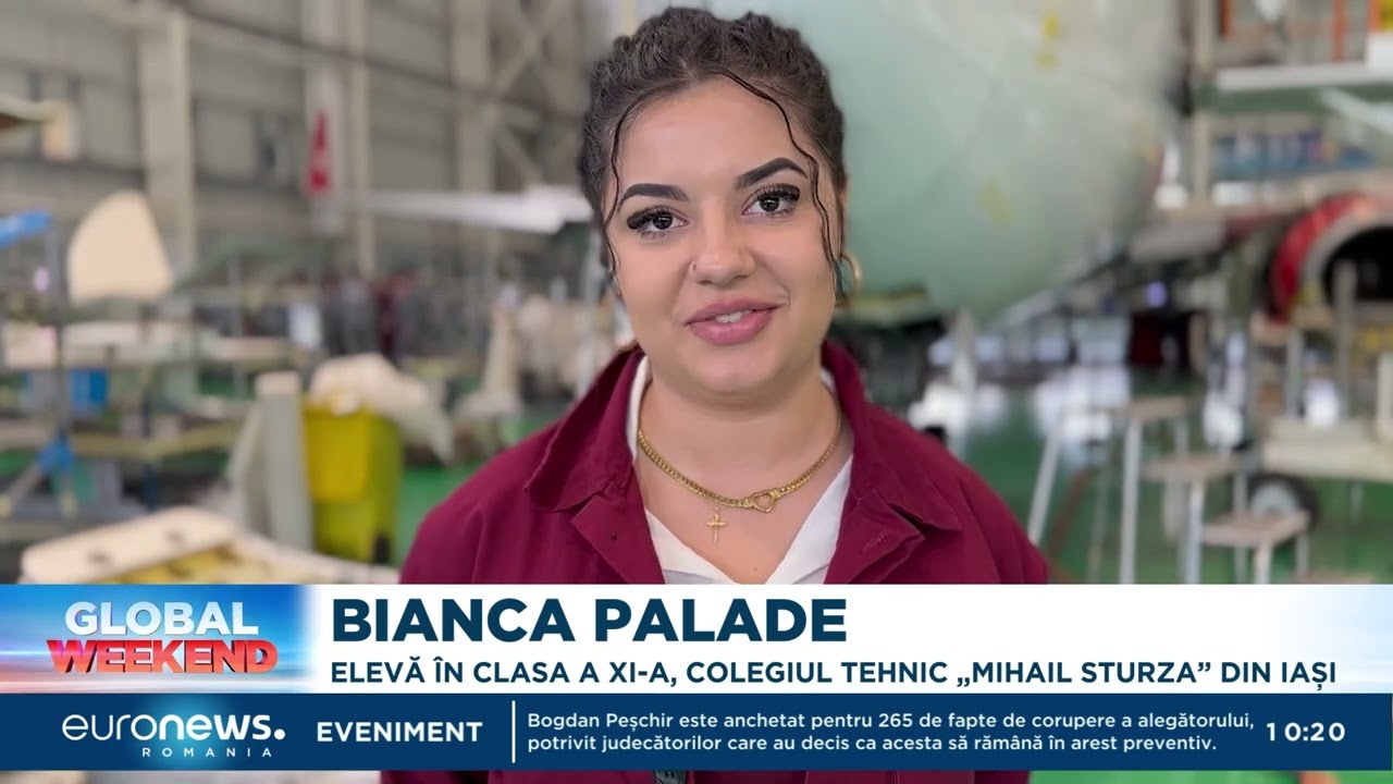 Școală în hangarul cu avioane. Elevii de la „Mihail Sturza”  fac practică la mentenanța avioanelor