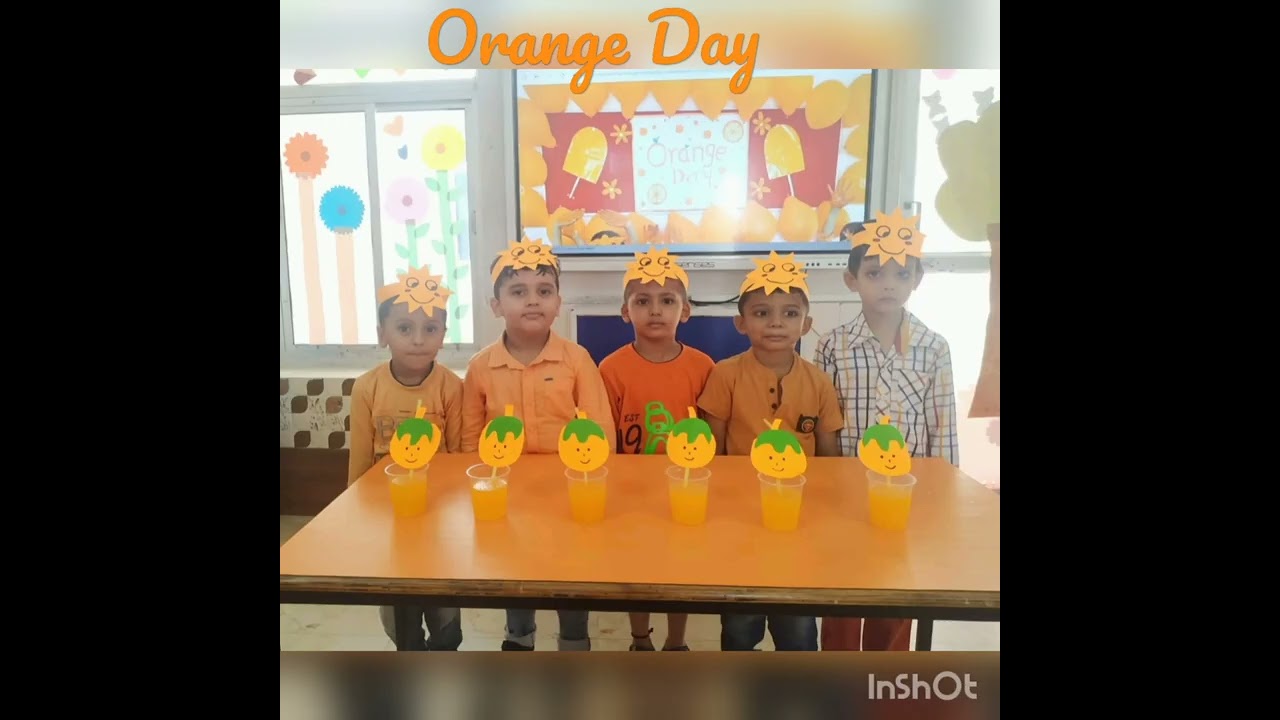 Orange Day celebration at my School #aryans #udaan