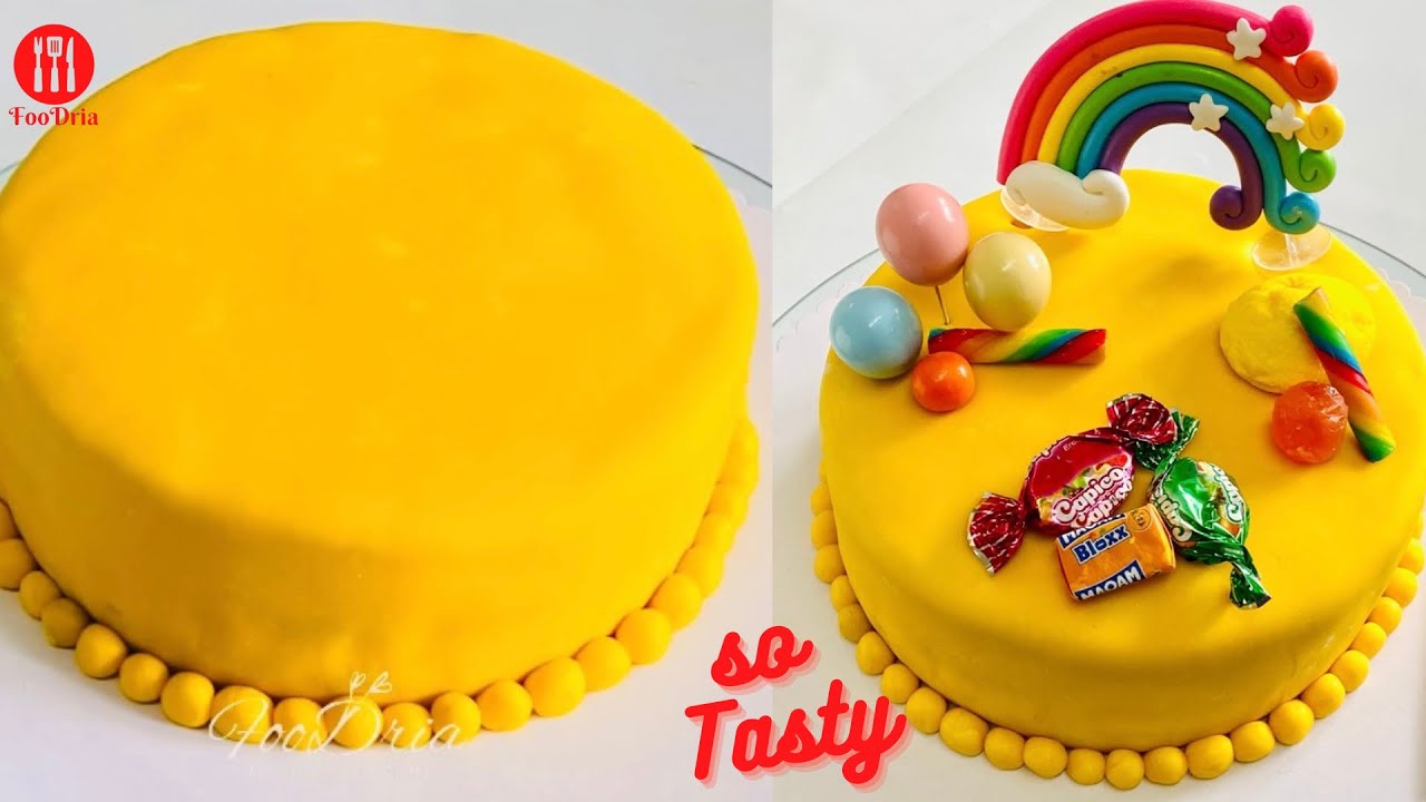 So Yummy CANDY Fondant Cake Decorating idea | Colourful Cake by FooDria