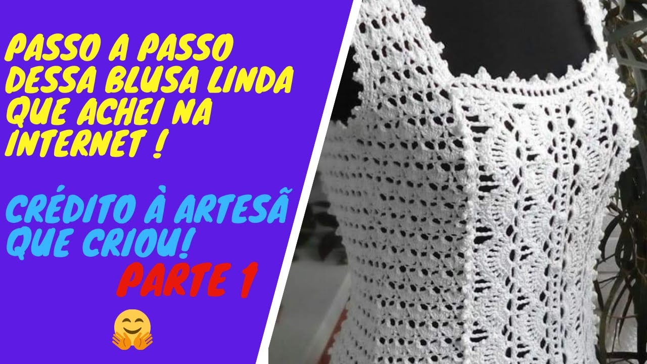 Blusa  de crochê  