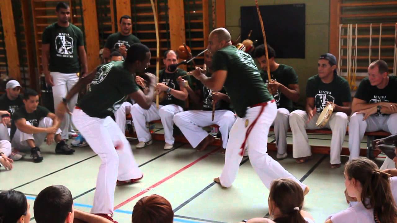Mestre Zumbi and Mestre Pulmão at Toque do Berimbau 2012 in Budapest