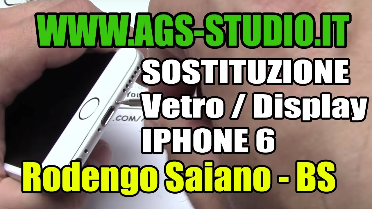 Sostituzione vetro iphone 6 glass replacemente iphone 6 come smontare iphone 6