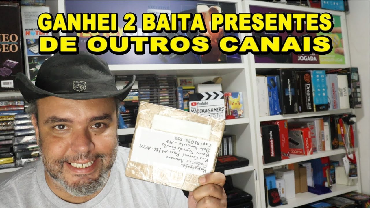 🎁 GANHEI 2 PRESENTES IRADOS 🎁 Dois canais me presentearam com baita presentes! Vejam só o que ganhei