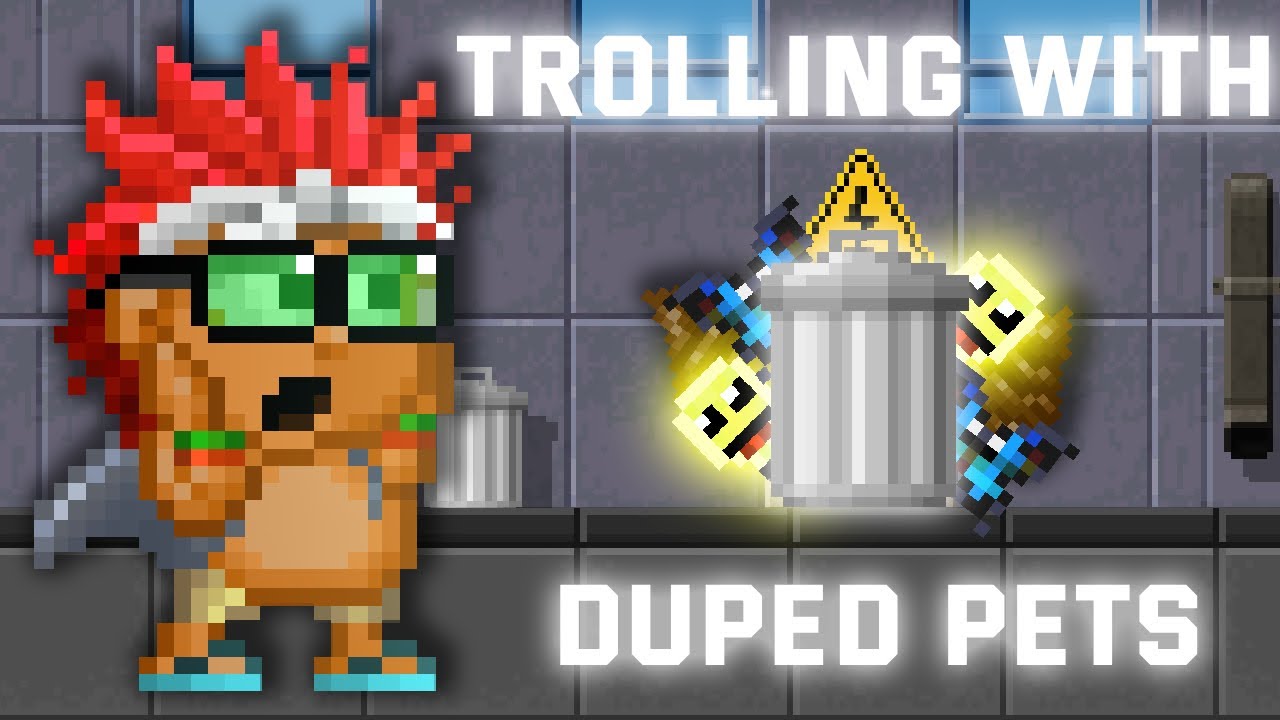 Trolling with Duped Pets || Pixel Worlds