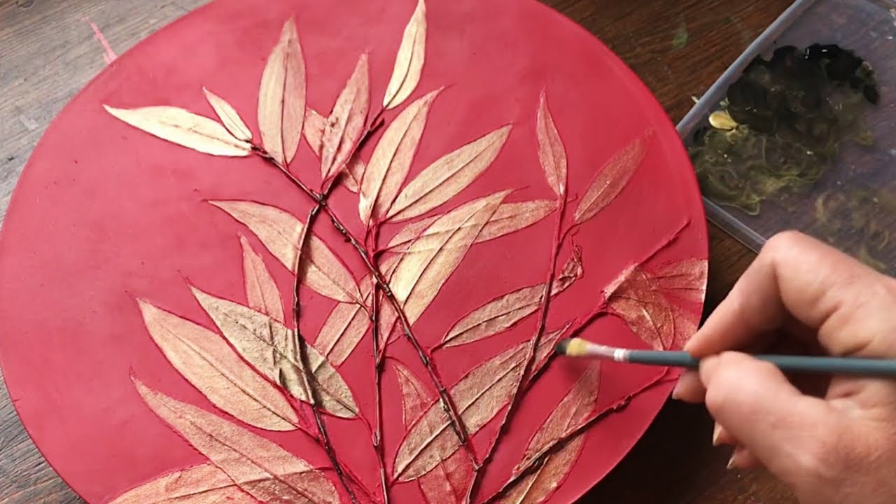 Making 3D Plaster Art / Acrylic painting on plaster