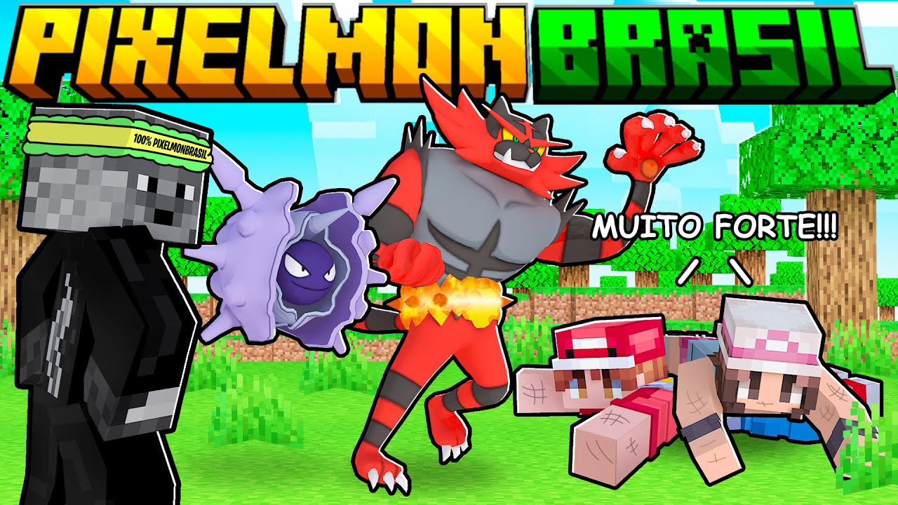 PRIMEIRA BATALHA POKEMON RANQUEADA do PIXELMON BRASIL FINALMENTE no MINECRAFT