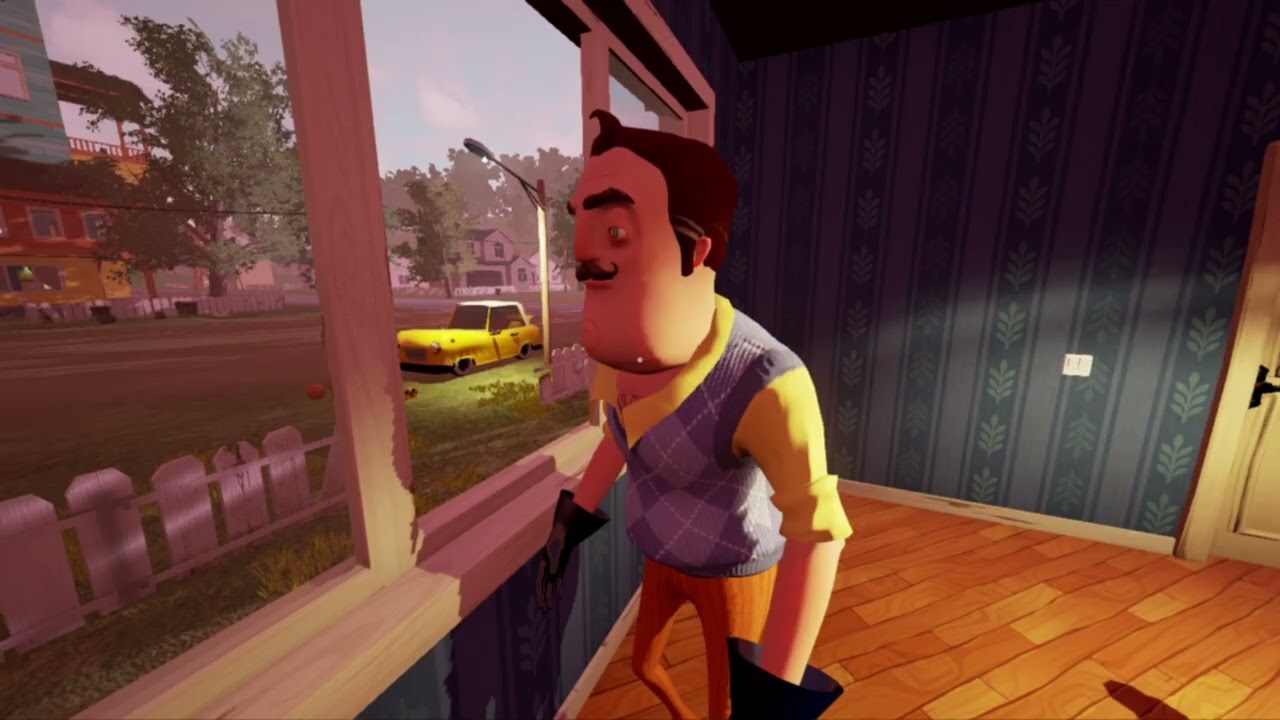 Hello neighbor Alpha 1!! Gameplay first time
