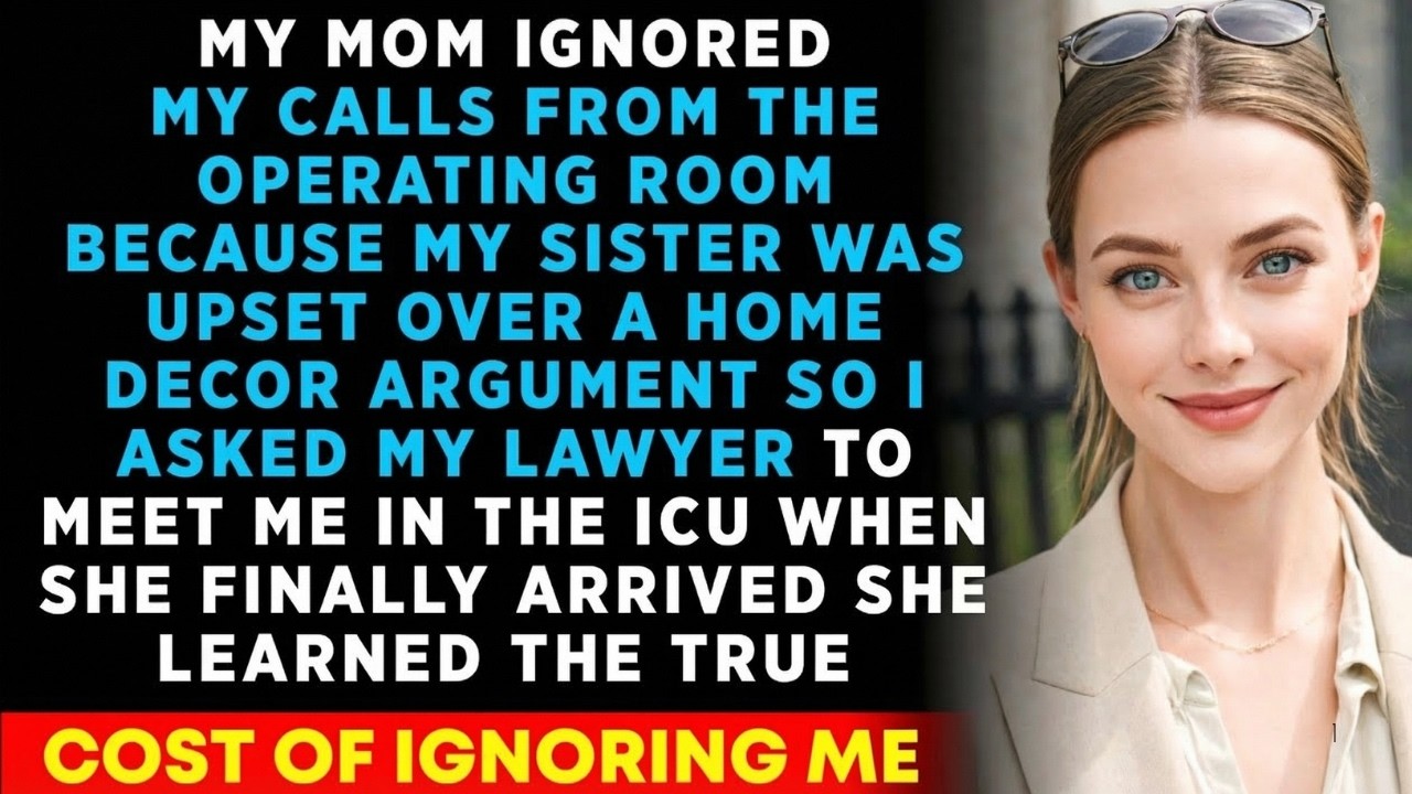 My Mom Ignored My Calls From The Operating Room Because My Sister Was Upset Over A Home Decor..