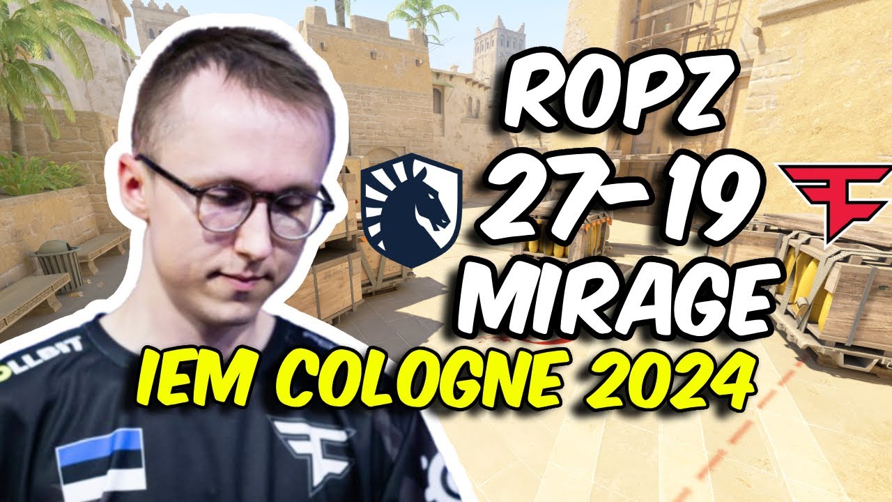 CS2 POV FaZe ropz (27/19) vs Liquid (Mirage) IEM Cologne 2024