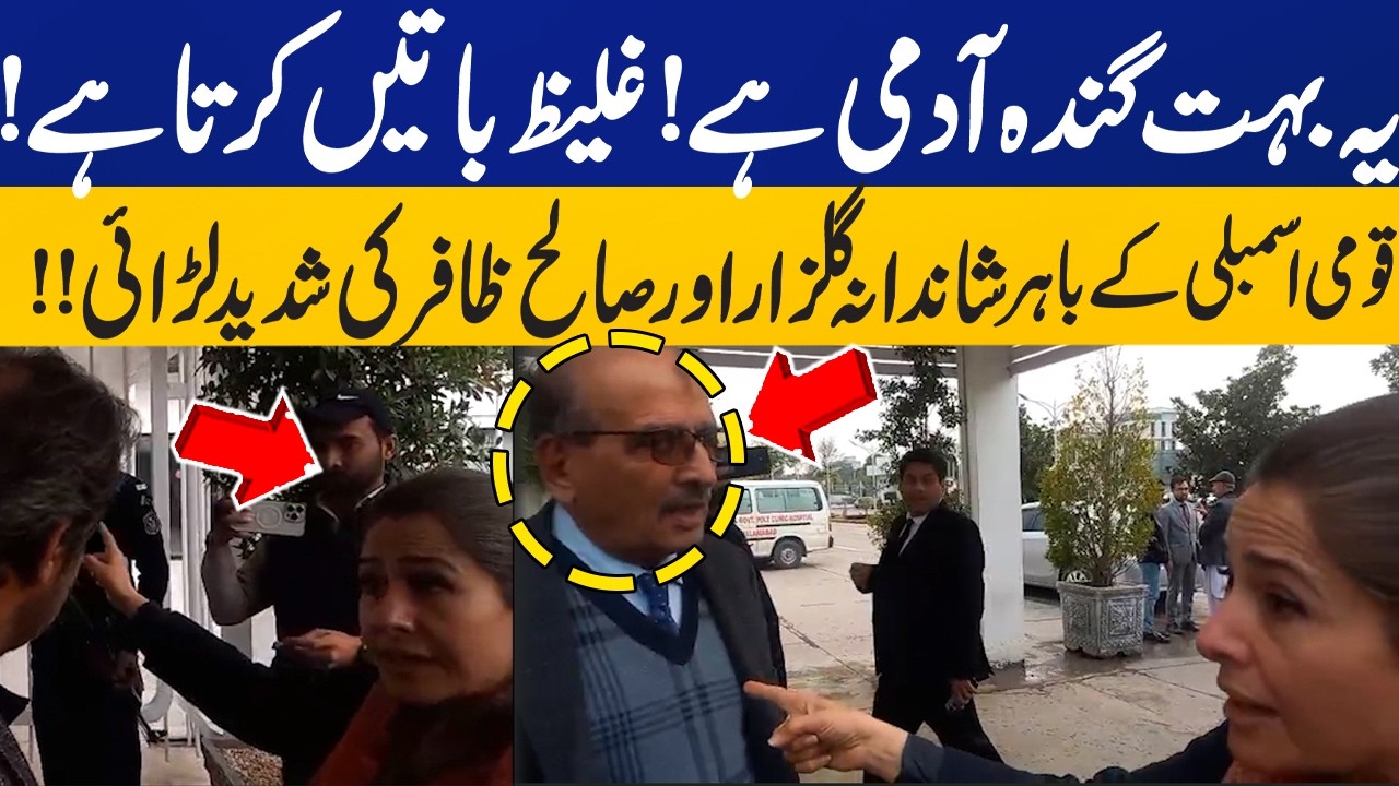 He is a Very Dirty Man | Shandana Gulzar and Saleh Zafar Heavy Fight outside National Assembly