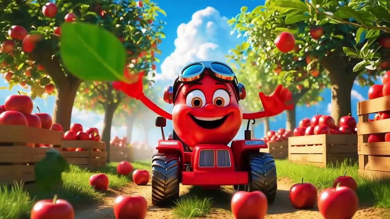 Learn Fruits & Colors with Toddler at the Fruit Farm | 3D Animated Educational Song for Kids