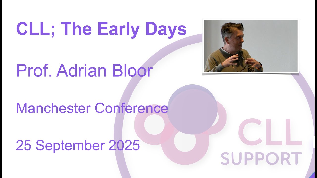 Prof. Adrian Bloor - CLL;  The Early Years