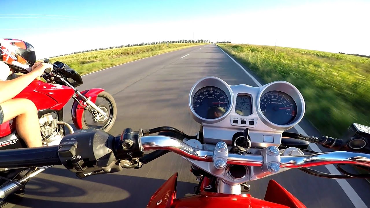 Honda titan 190 vs Honda twister 250 💣 Prueba