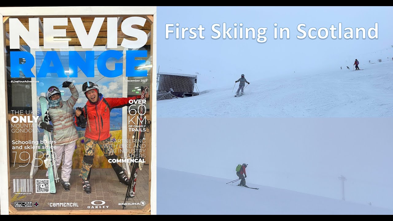 First Skiing at Nevis Range Scotland