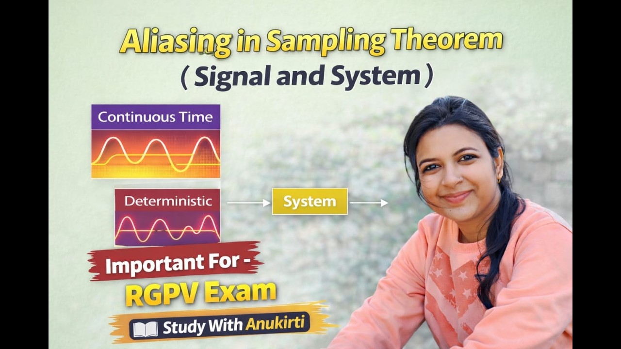 ALIASING IN SAMPLING THEOREM |SIGNAL & SYSTEM| EX302 | #education #rgpvbhopal #electrical