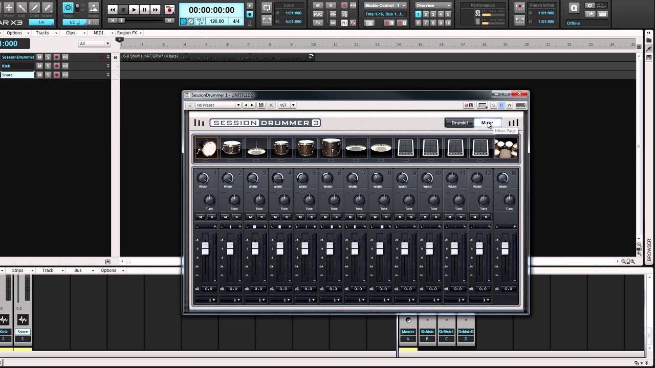 SONAR X3 Get Started: Session Drummer 3