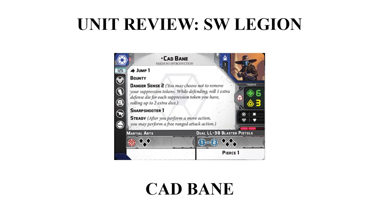 Cad Bane Unit Review for Star Wars Legion