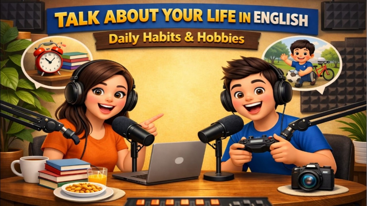 Talk About Your Life in English! 🗣️ Daily Habits & Hobbies | Easy English for Beginners
