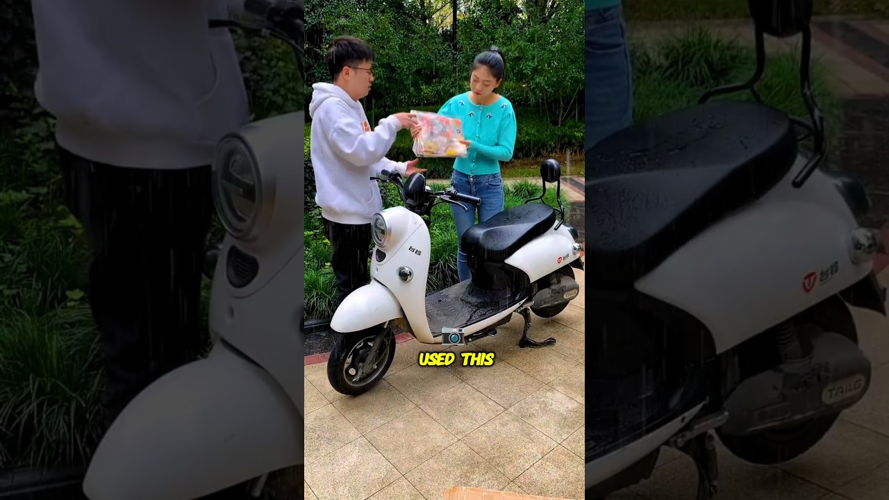 “Heavy Rain Hack: Save Your Scooter Instantly 🌧️⚡”