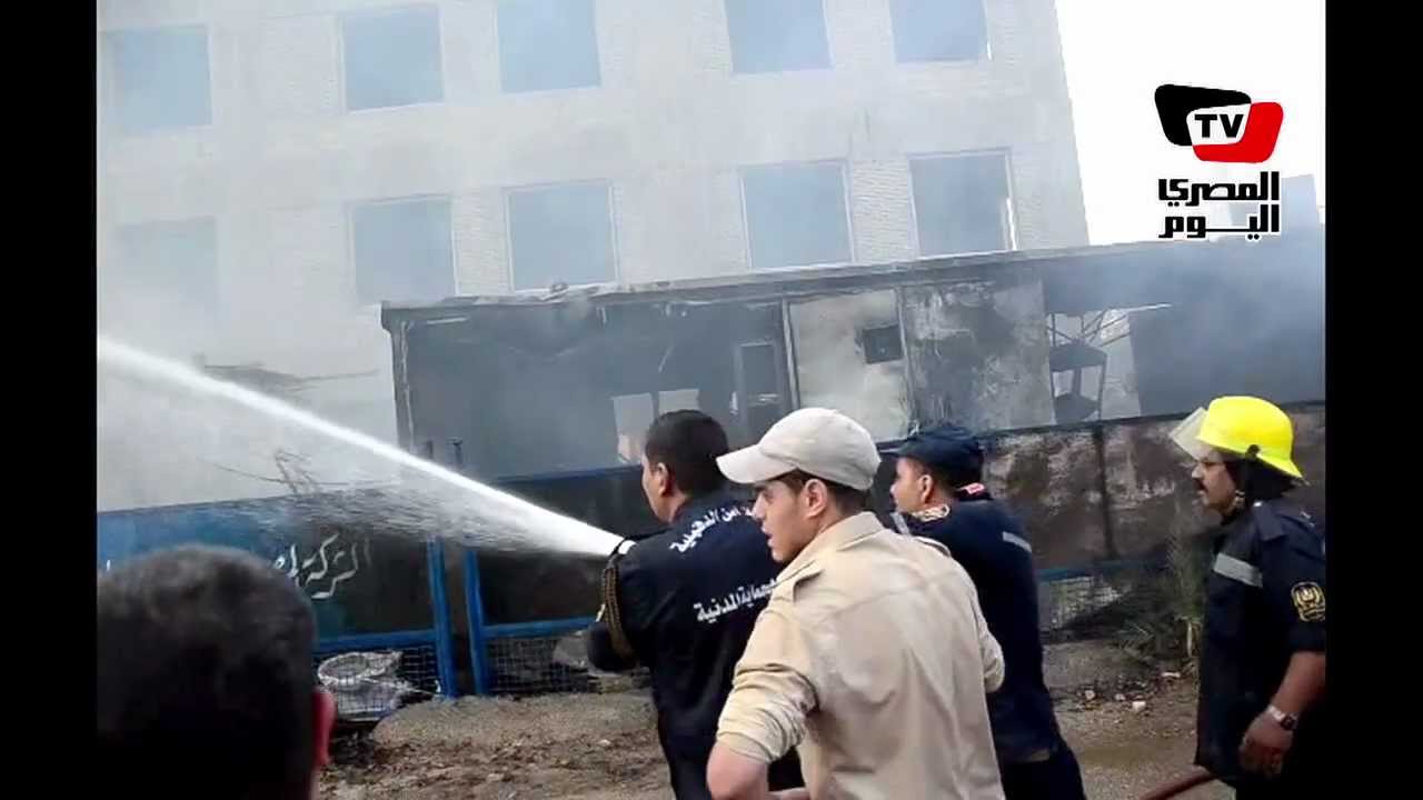 حريق يلتهم مبنى كلية الآداب الجديد بـ«المنصورة»