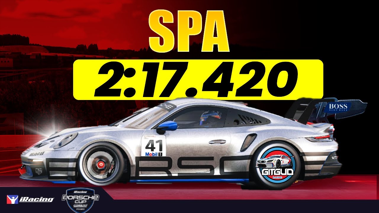 Руководство по новой трассе Porsche Cup Spa в iRacing - 2:17.420