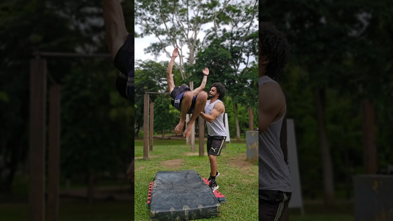 Aprendendo Backflip em um dia! #parkour #capoeira #aprendendobackflip #mortaldecostas #noflowvlog