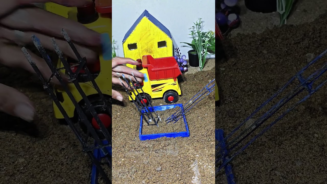 🔥😱 Mini Tractor Cement Pillar Making | DIY Real Working Model 