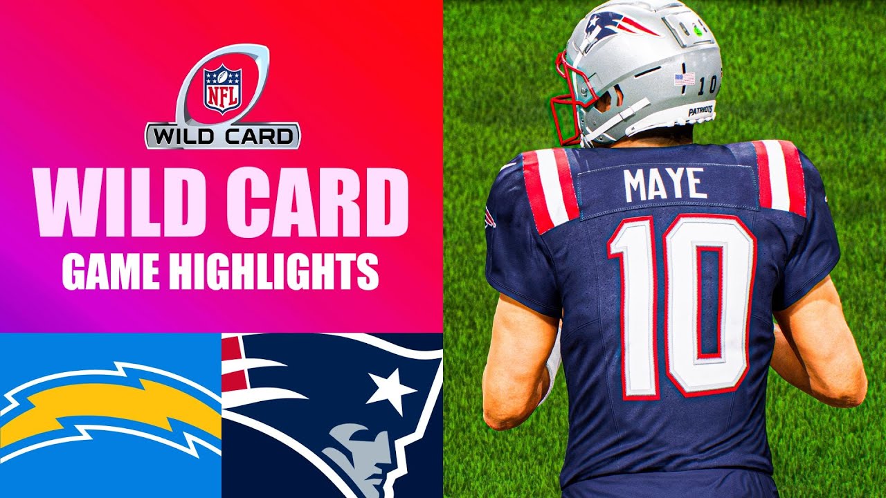 Chargers vs. Patriots Wild Card Round - Madden 26 Simulation Highlights