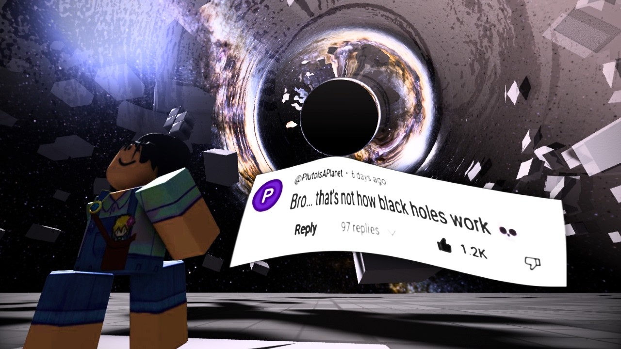 Что, если бы Roblox смоделировал чёрные дыры? (пиратская версия «общей теории относительности»)