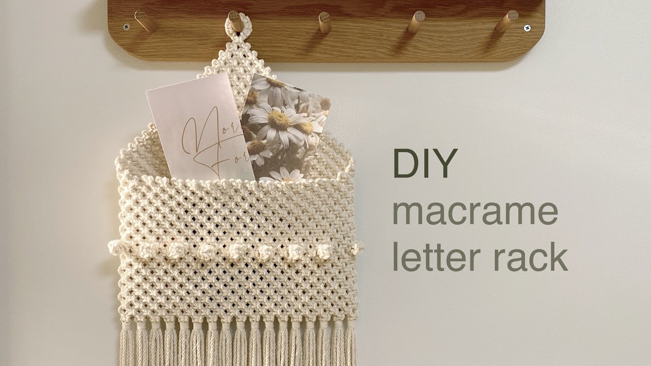DIY | macrame letter rack handmade | макраме подставка для писем домашний декор ручной работы