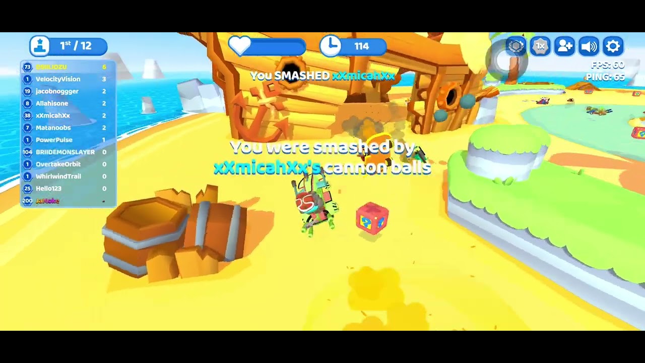 Play on the kartuga island in smash karts (NEW UPDATE) 