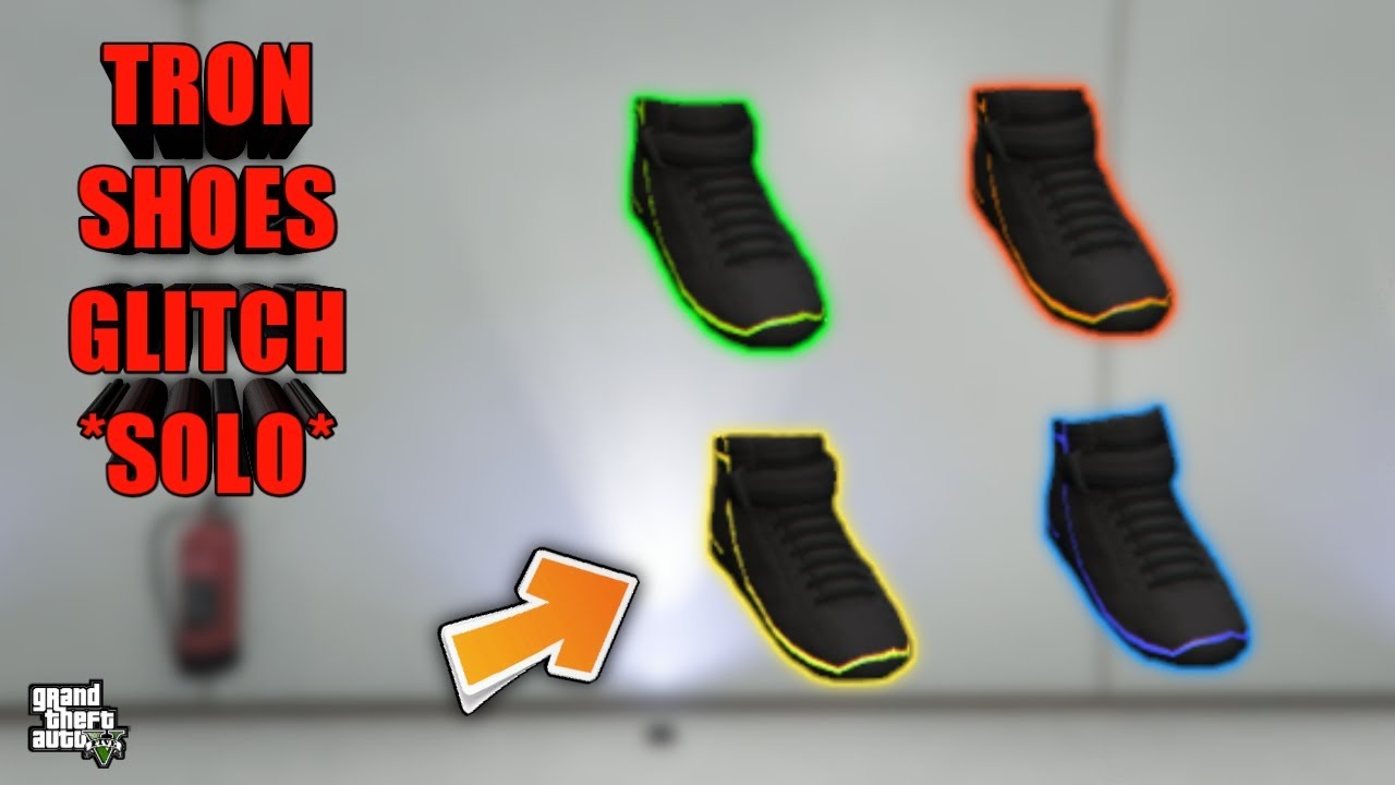 GET ANY COLOR TRON SHOES GLITCH *SOLO* - GTA 5 ONLINE