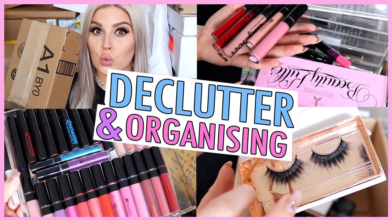 New Makeup  🔪 ORGANIZE AND DECLUTTER MY MAKEUP COLLECTION! 😏