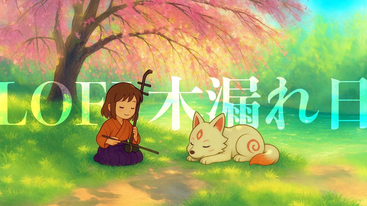 🌸 1hr japanese lofi – peaceful study, work & relaxing instrumentals 🦊🌿
