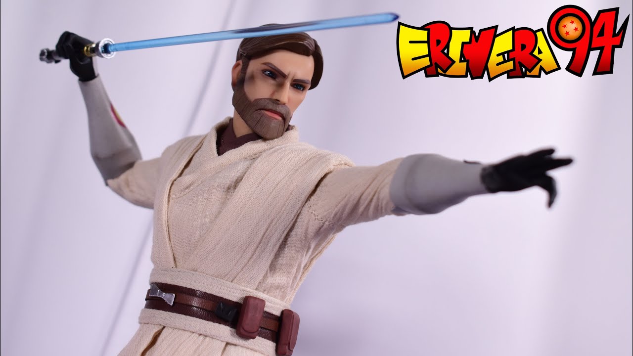 Sideshow Collectibles OBI-WAN KENOBI Star Wars The Clone Wars Sixth Scale Figure Review