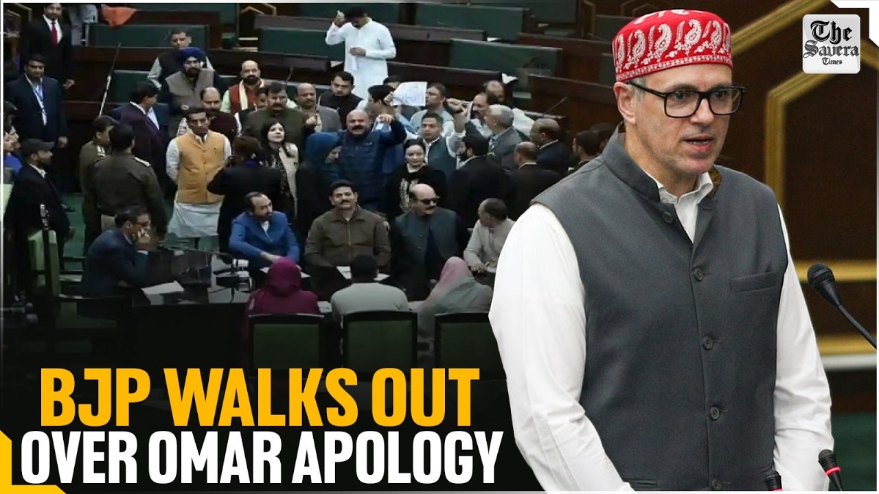 BJP Walks Out of J&K Assembly Over CM Omar Apology Demand