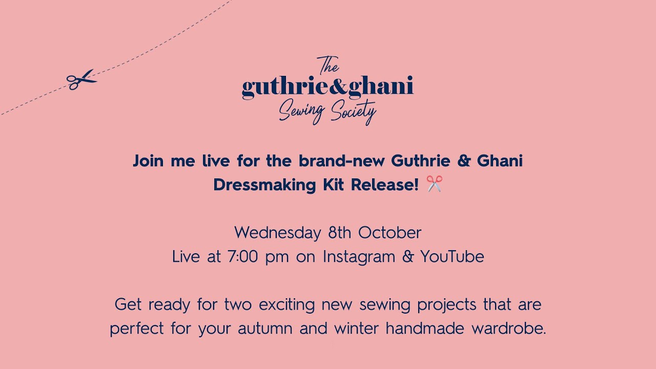 October Sewing Society Kit LIVE LAUNCH