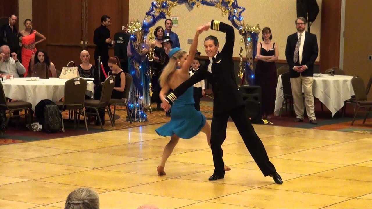 John and Jessica dancing a Foxtrot solo to 